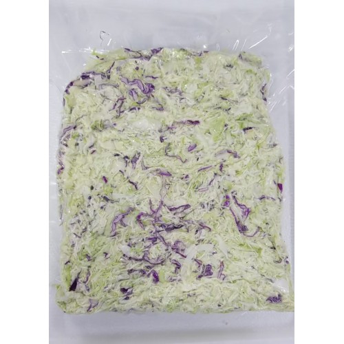 混合青椰菜絲90%+紅椰菜絲10%